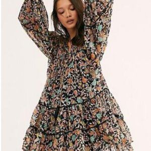 Free People Swing Floral Tiered Dress